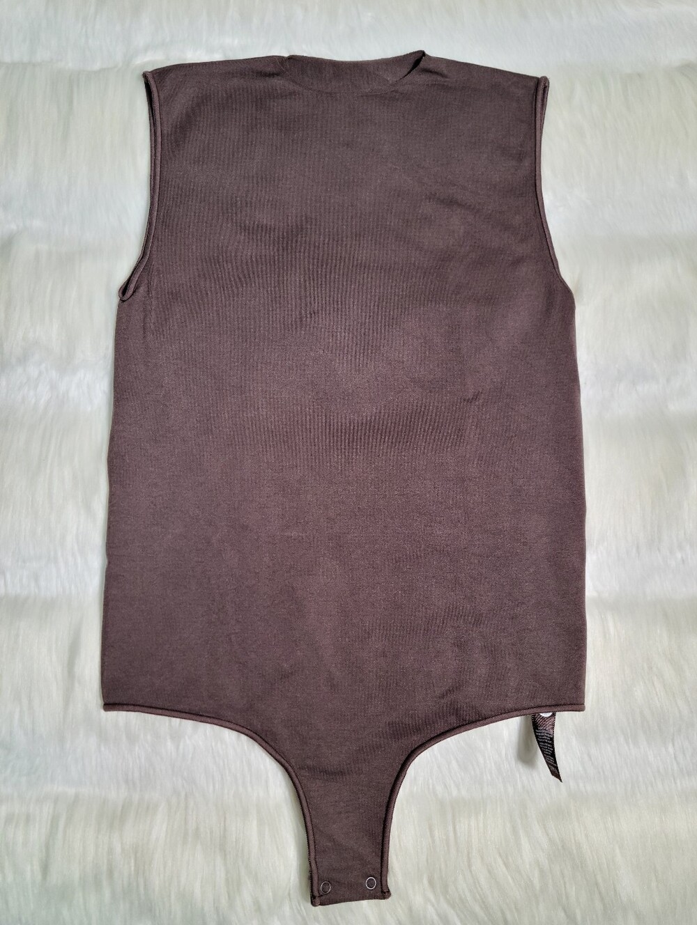 SKIMS Essentials Sleeveless Bodysuit Brown Cocoa Women Small/Medium NEW